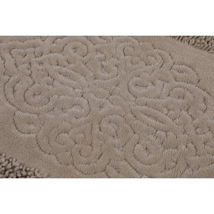 SET 2x Bathroom mat PIANTE 60/100 cm brown