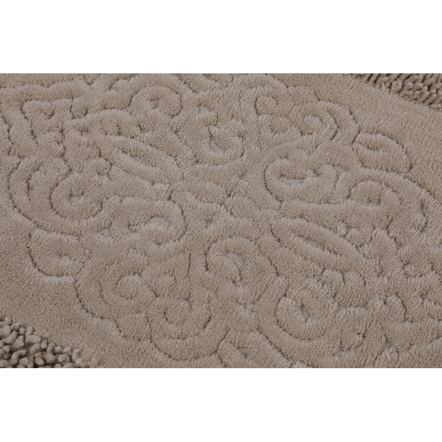 SET 2x Bathroom mat PIANTE 60/100 cm brown