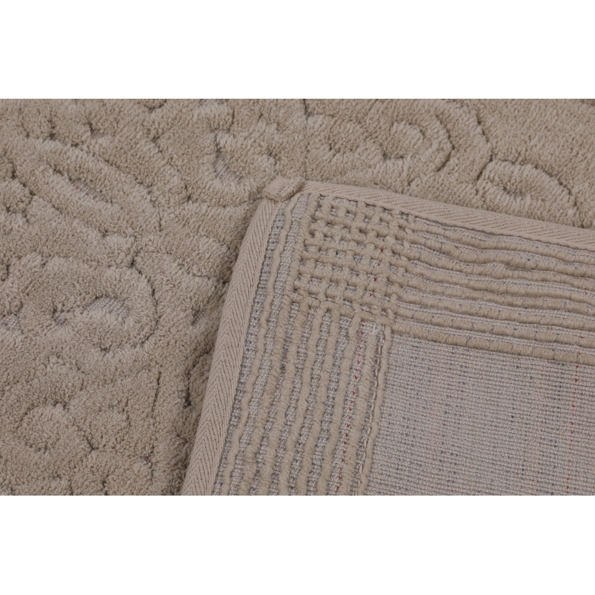 SET 2x Bathroom mat PIANTE 60/100 cm brown