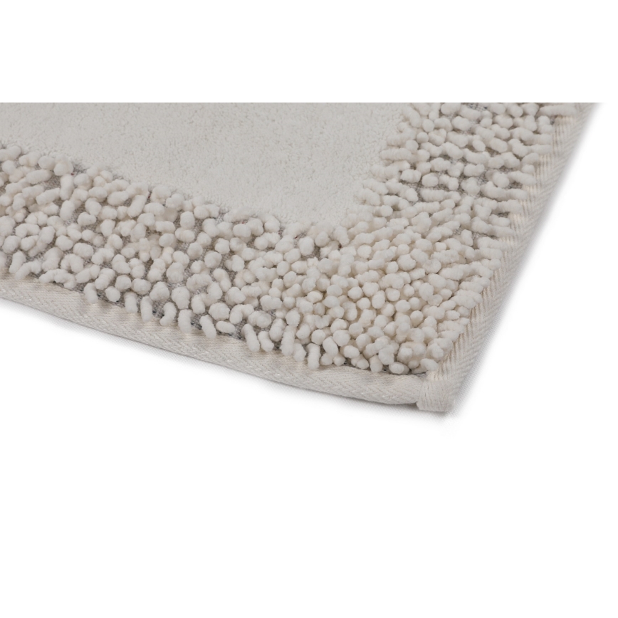 SET 2x Bathroom mat PIANTE 60/100 cm white