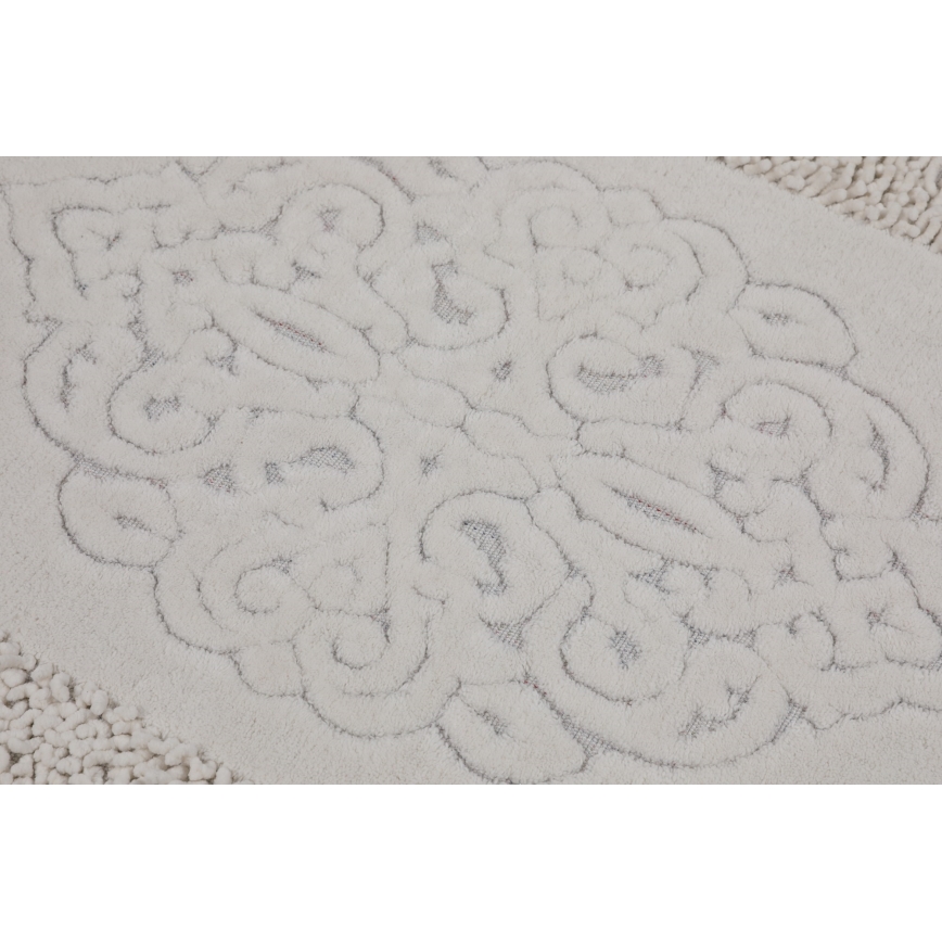 SET 2x Bathroom mat PIANTE 60/100 cm white
