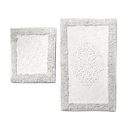SET 2x Bathroom mat PIANTE 60/100 cm white