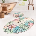 SET 2x Bathroom mat SPRING 60/100 cm colorful