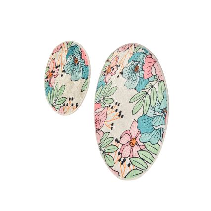 SET 2x Bathroom mat SPRING 60/100 cm colorful