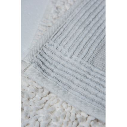 SET 2x Bathroom mat STONE 60/100 cm white