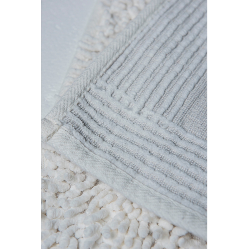 SET 2x Bathroom mat STONE 60/100 cm white