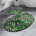 SET 2x Bathroom mat TROPIC 60/100 cm green