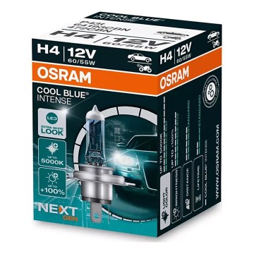 SET 2x Car bulb COOL BLUE H4 P43t/60/55W/12V 5000K - Osram
