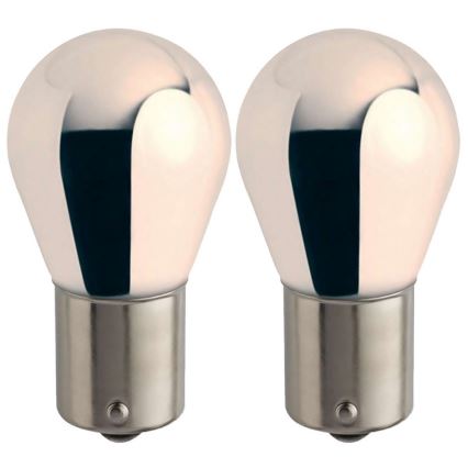 SET 2x Car bulb Philips SILVER VISION 12496SVB2 PY21W BAU15s/21W/12V