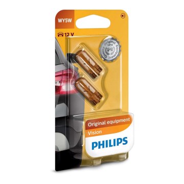 SET 2x Car bulb Philips VISION 12396B2 W2,1x9,5D/5W/12V
