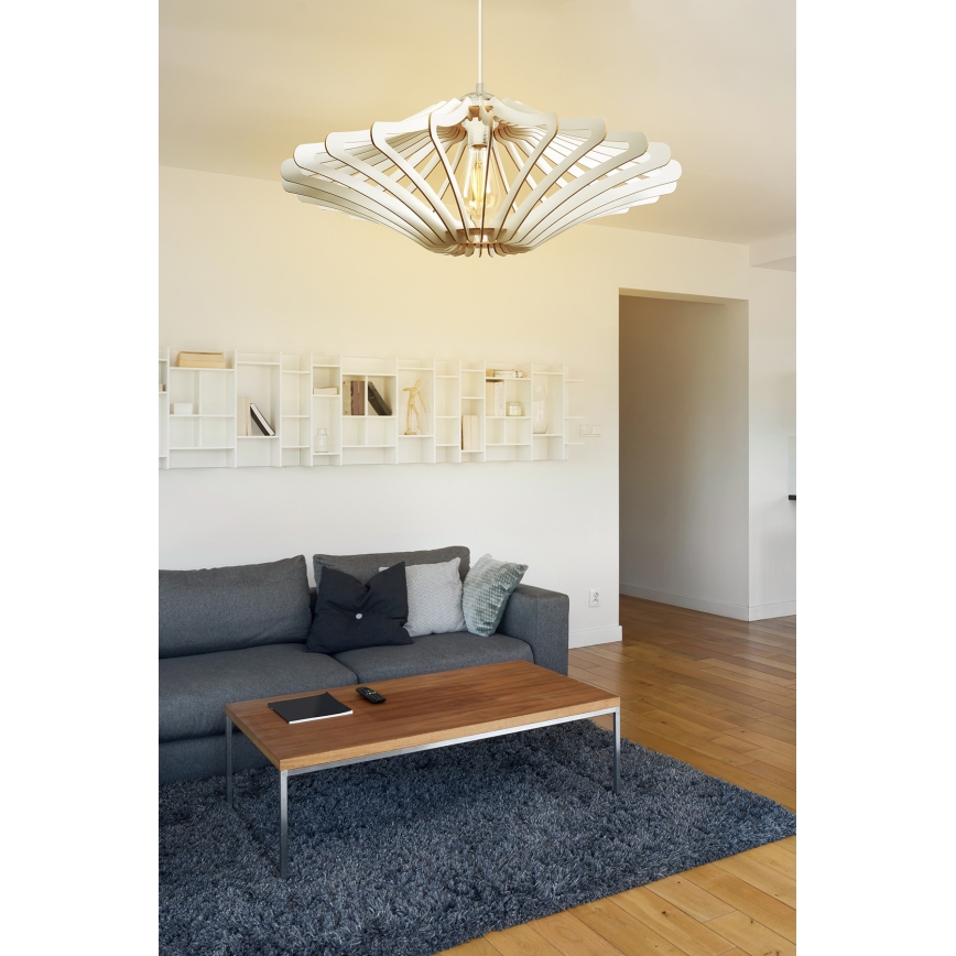 SET 2x Chandelier on a string 1xE27/60W/230V white d. 47 cm