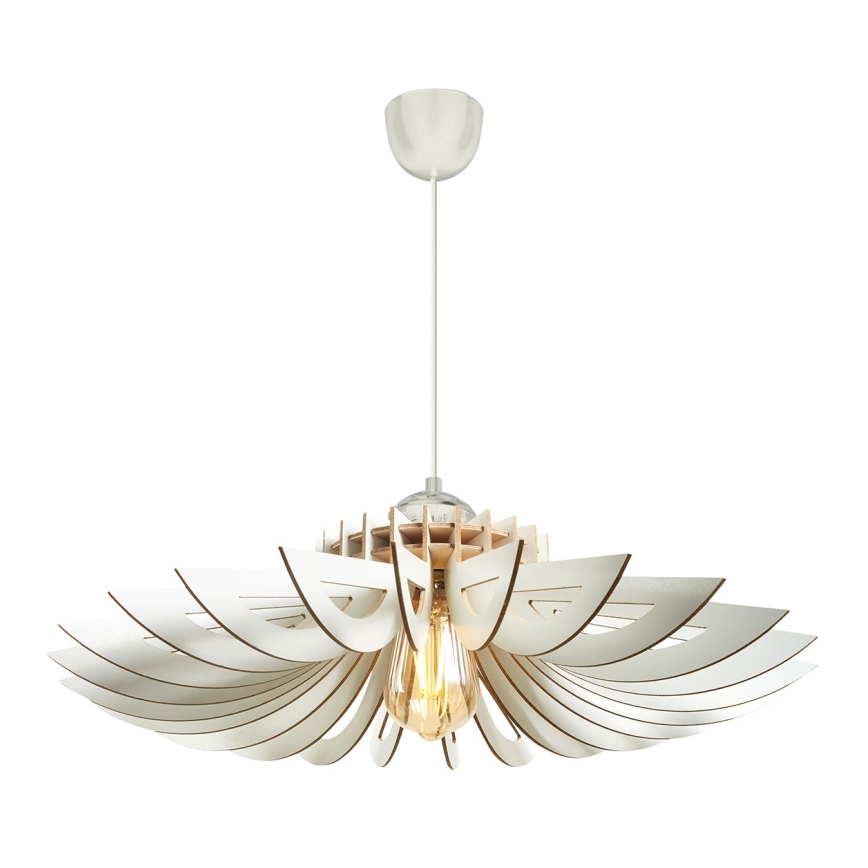 SET 2x Chandelier on a string 1xE27/60W/230V white d. 52 cm