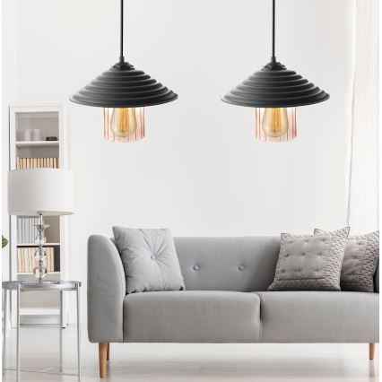 SET 2x Chandelier on a string UFO 1xE27/60W/230V