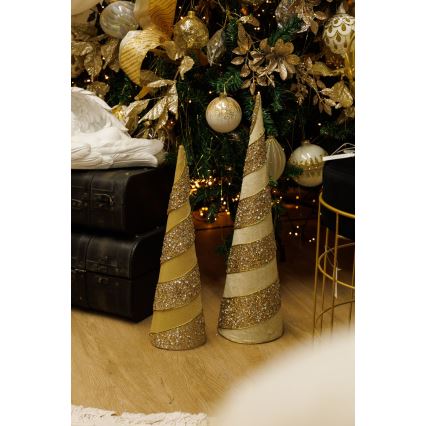 SET 2x Christmas decoration 40/50 cm tree