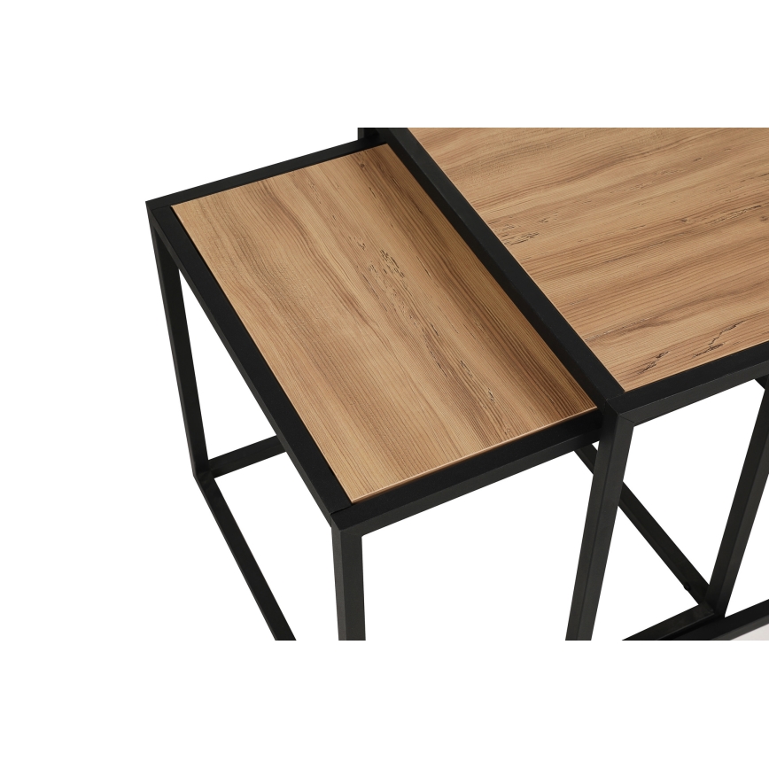 SET 2x Coffee table ATLANTIS brown/black