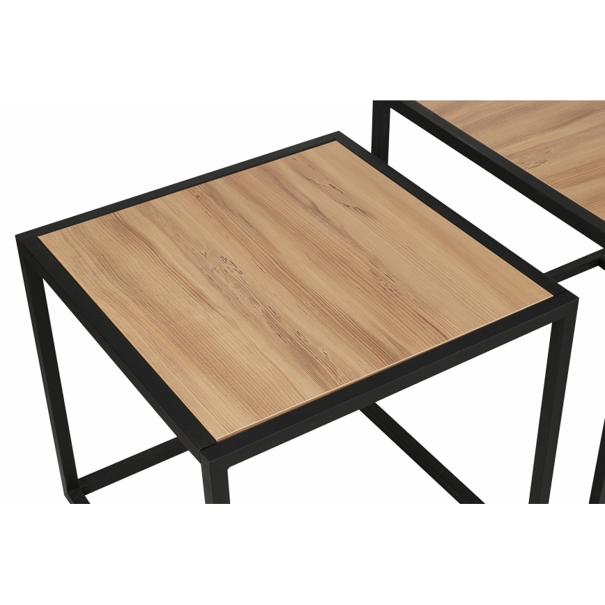 SET 2x Coffee table ATLANTIS brown/black