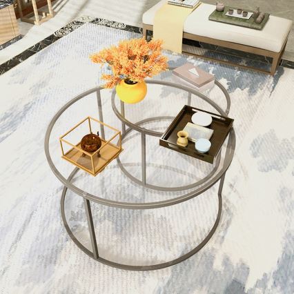 SET 2x Coffee table BELARUS  black