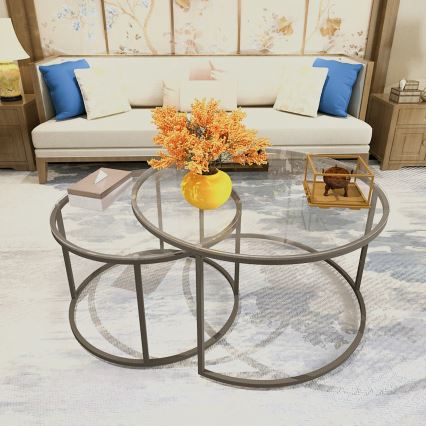 SET 2x Coffee table BELARUS  black