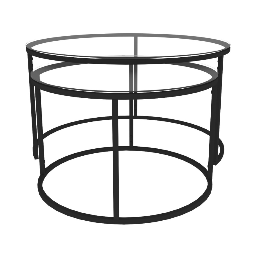 SET 2x Coffee table BELARUS  black