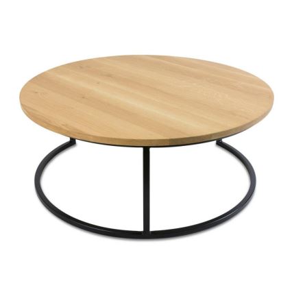 SET 2x Coffee table OAKLOFT 38x90 cm black/oak