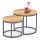 SET 2x Coffee table OREO d. 43/53 cm anthracite/golden oak
