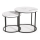 SET 2x Coffee table OREO d. 43/53 cm black/marble decor