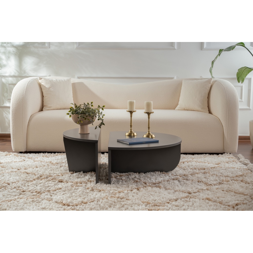 SET 2x Coffee table ORION anthracite