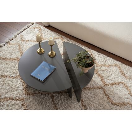 SET 2x Coffee table ORION anthracite