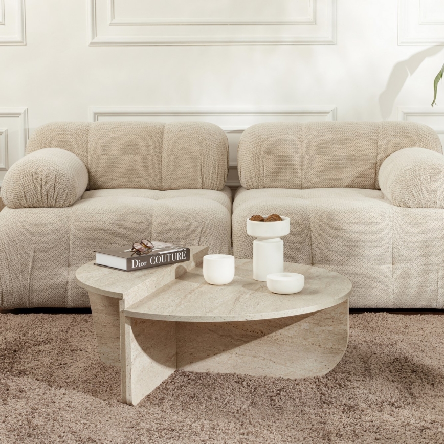 SET 2x Coffee table ORION beige