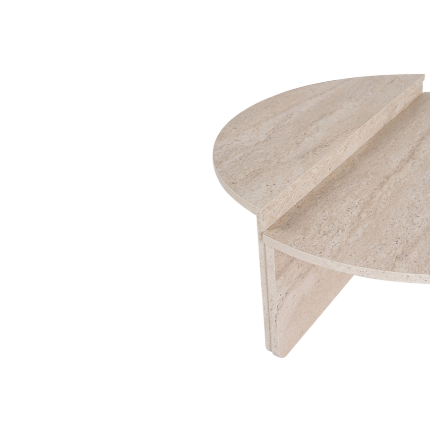 SET 2x Coffee table ORION beige
