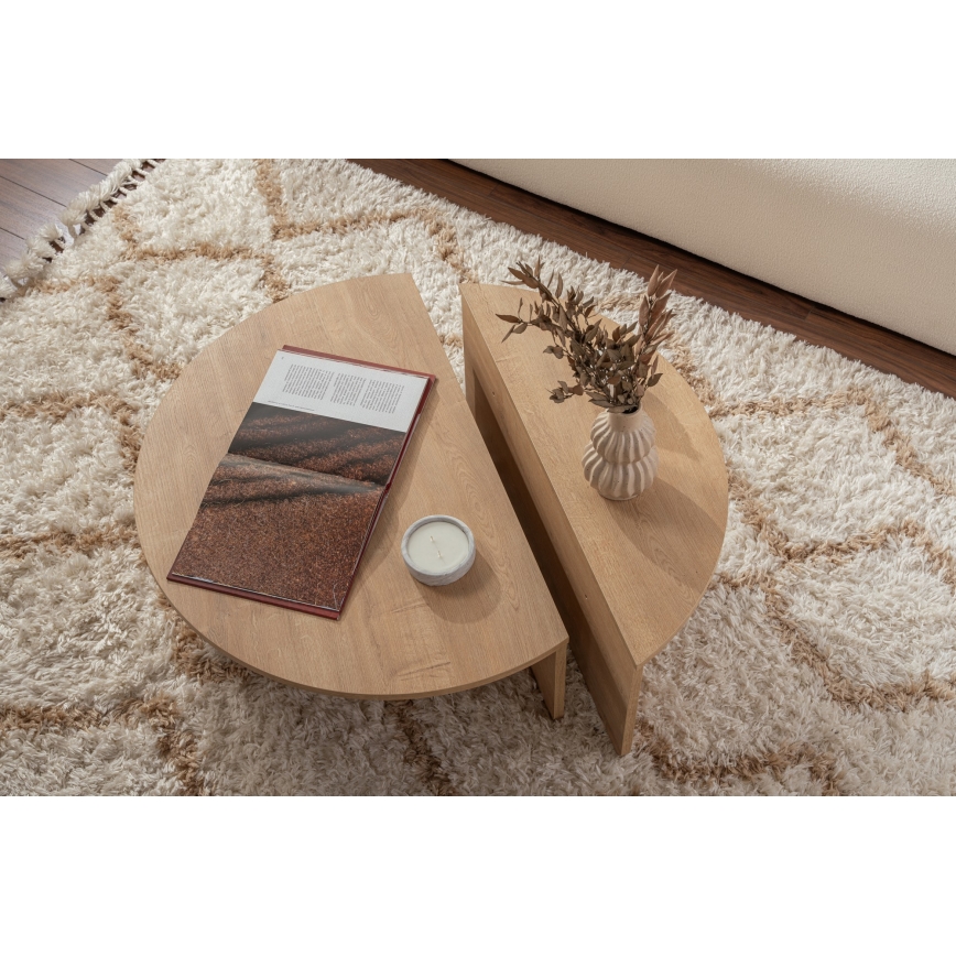 SET 2x Coffee table ORION oak