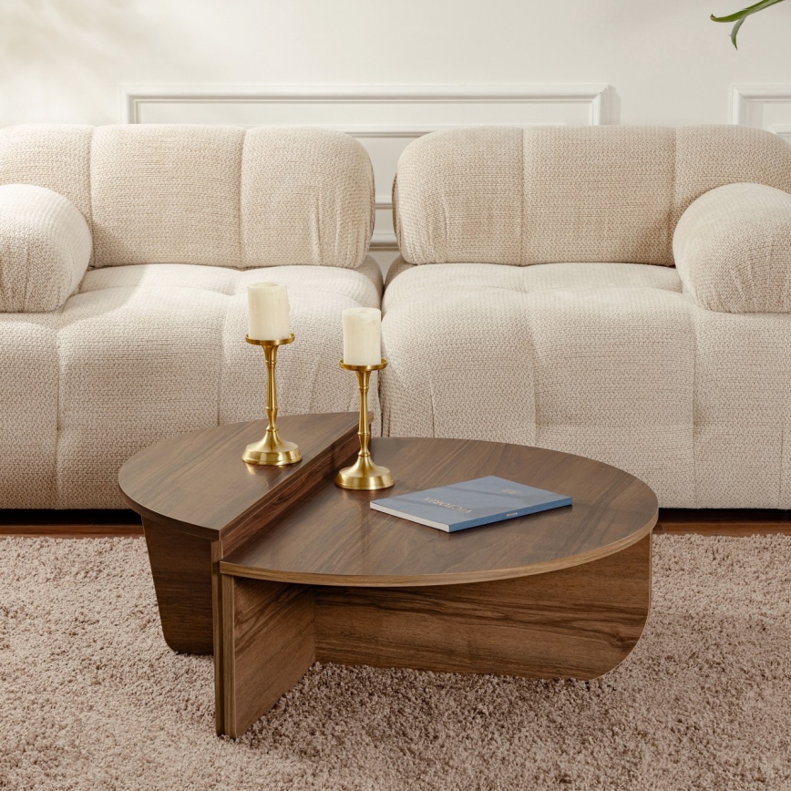 SET 2x Coffee table ORION walnut