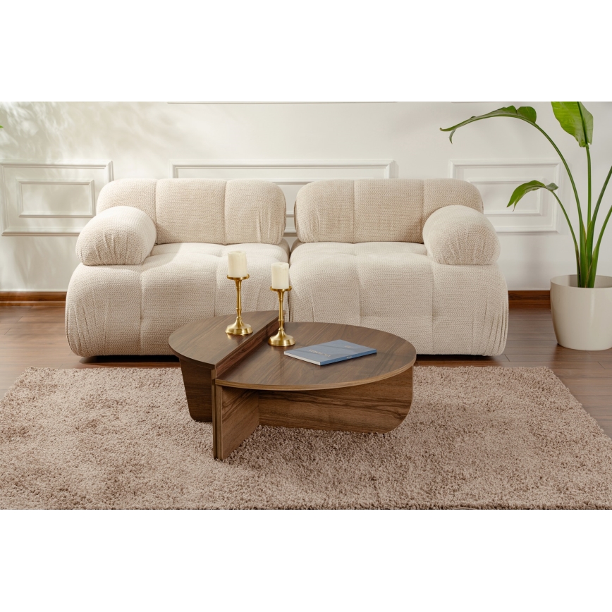 SET 2x Coffee table ORION walnut