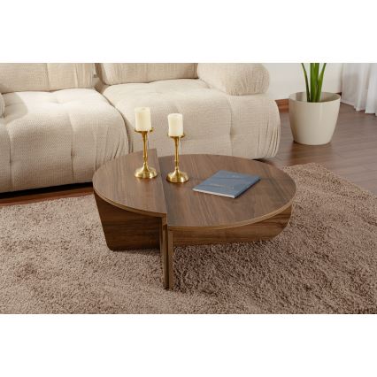 SET 2x Coffee table ORION walnut
