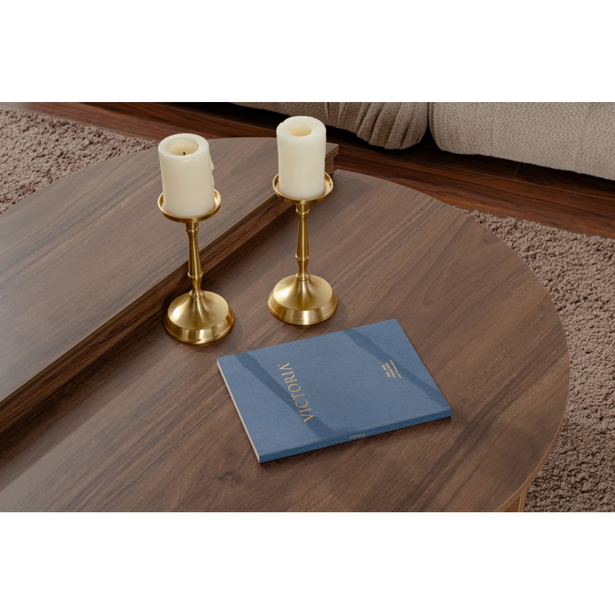 SET 2x Coffee table ORION walnut