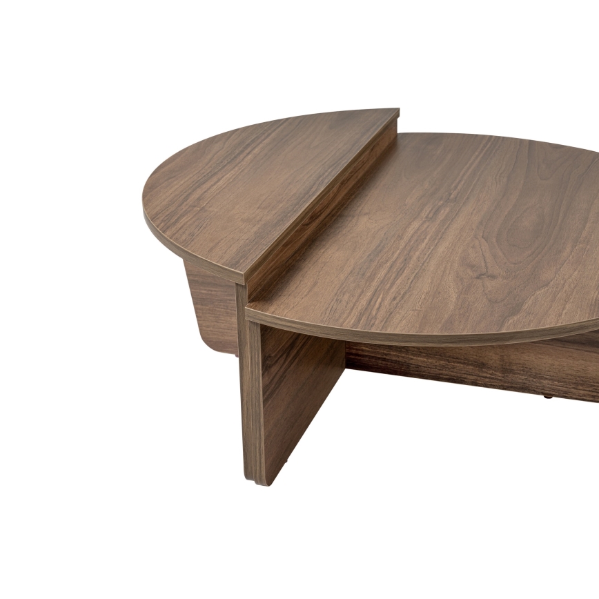 SET 2x Coffee table ORION walnut