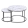 SET 2x Coffee table PAOLA d. 38/60 cm grey/marble decor