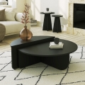SET 2x Coffee table PODIUM black