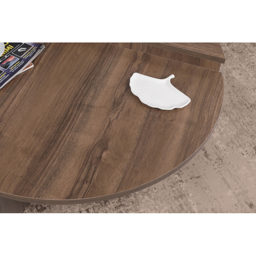 SET 2x Coffee table PODIUM brown