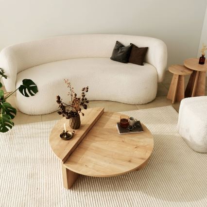 SET 2x Coffee table PODIUM brown
