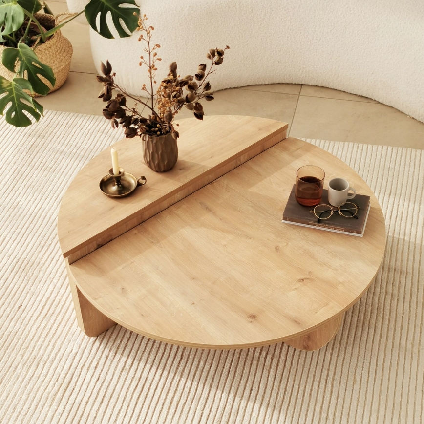 SET 2x Coffee table PODIUM brown