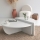 SET 2x Coffee table PODIUM white