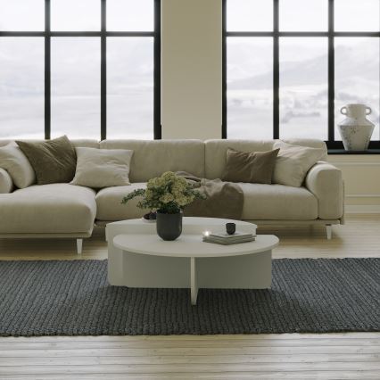 SET 2x Coffee table PODIUM white
