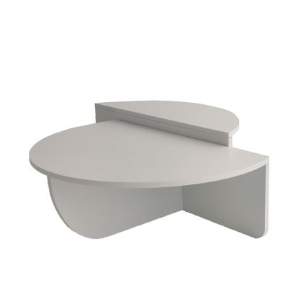 SET 2x Coffee table PODIUM white