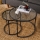 SET 2x Coffee table TOKYO d. 42/60 cm black