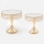 SET 2x Decorative tray d. 20/25 cm gold