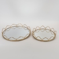 SET 2x Decorative tray d. 39/30,5 cm