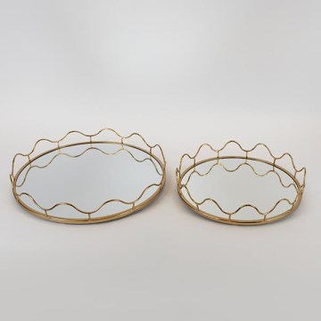 SET 2x Decorative tray d. 39/30,5 cm
