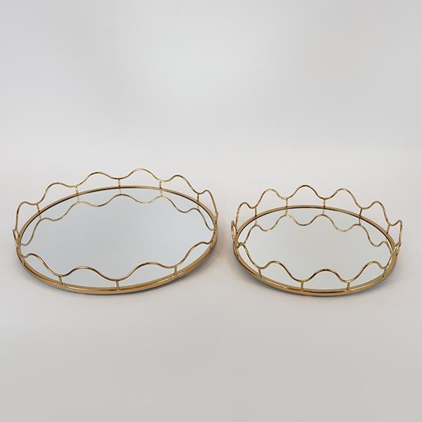 SET 2x Decorative tray d. 39/30,5 cm