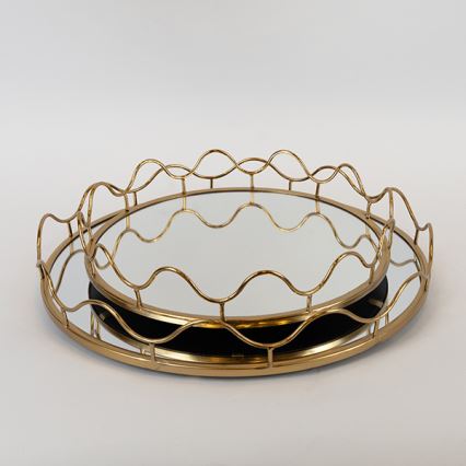 SET 2x Decorative tray d. 39/30,5 cm